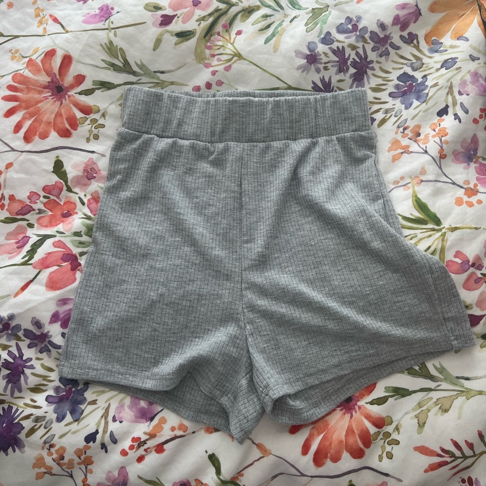 Grey baddiville shorts